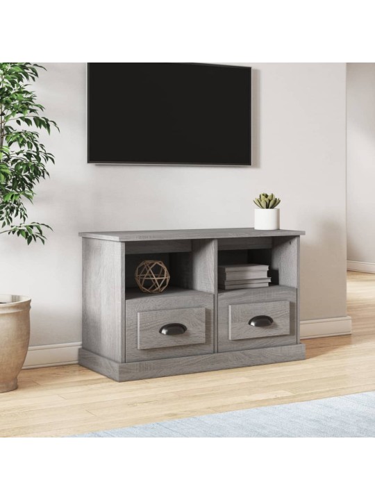 Tv skapītis, pelēks, 80x35x50 cm, inženierijas koks