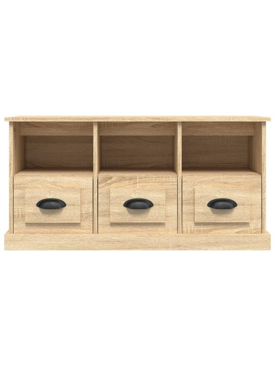 Tv skapītis, ozolkoka krāsa, 100x35x50 cm, inženierijas koks