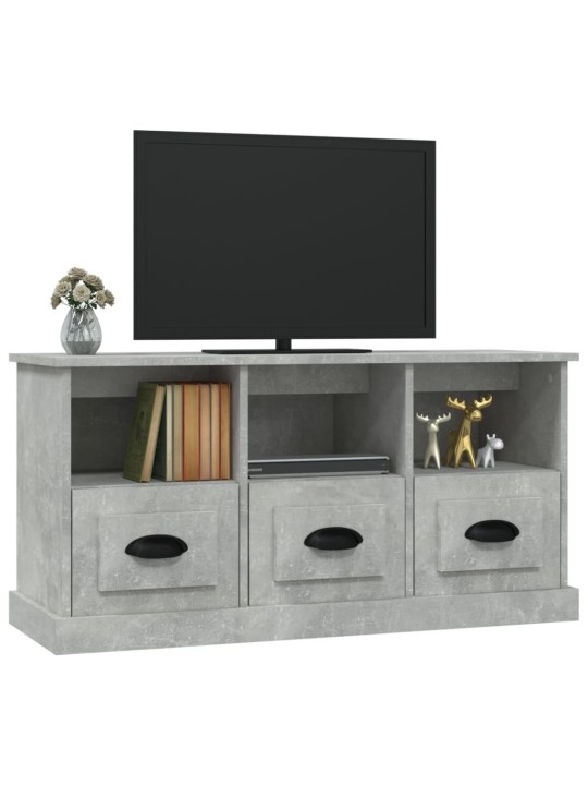 Tv skapītis, betona pelēks, 100x35x50 cm, inženierijas koks