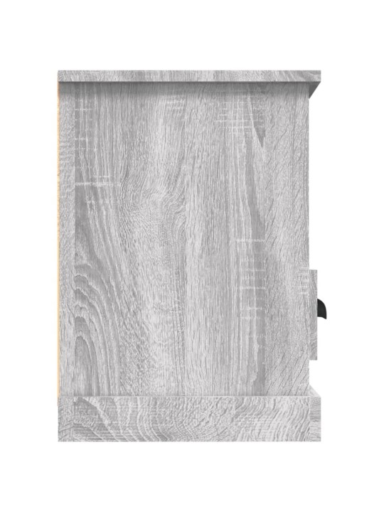 Tv skapītis, pelēka ozolkoka, 100x35x50 cm, inženierijas koks