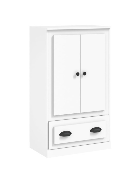 Augstais skapītis, 60x35,5x103,5 cm, inženierijas koks, balts
