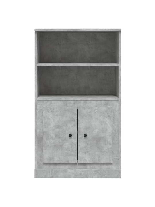 Augstais skapis, pelēks, 60x35,5x103,5 cm, inženierijas koks