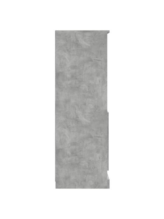 Augstais skapis, pelēks, 60x35,5x103,5 cm, inženierijas koks