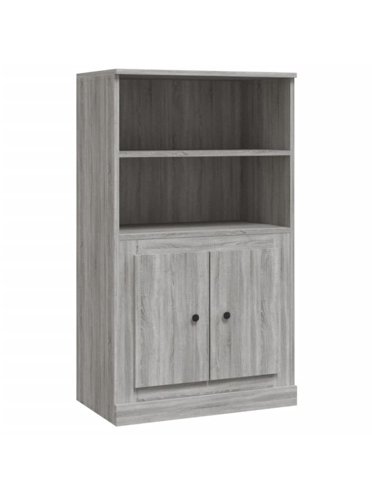 Augstais skapis, pelēks, 60x35,5x103,5 cm, inženierijas koks