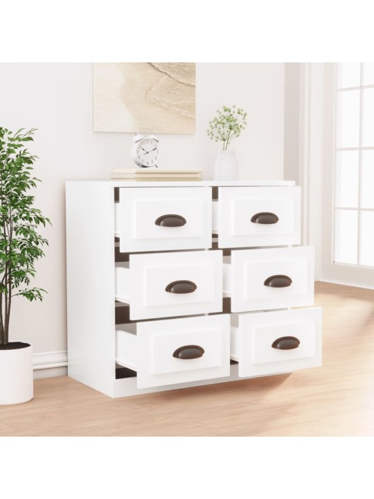 Kumode, 70x35,5x67,5 cm, inženierijas koks, balta