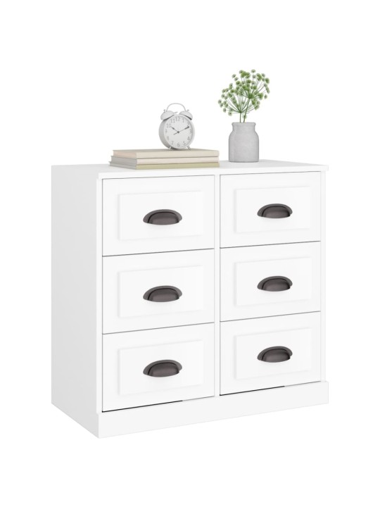 Kumode, 70x35,5x67,5 cm, inženierijas koks, balta