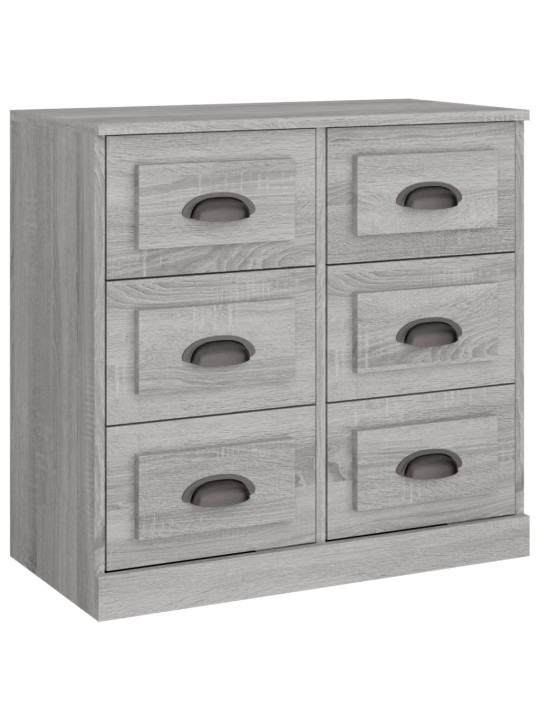 Kumode, pelēka ozolkoka, 70x35,5x67,5 cm, inženierijas koks
