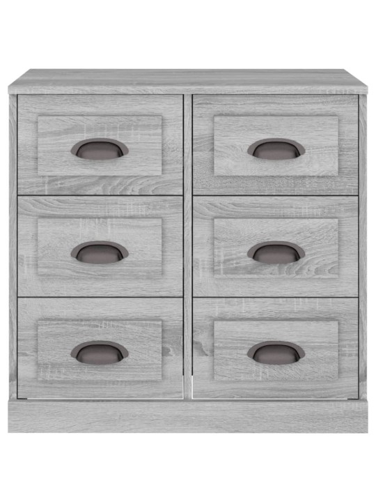 Kumode, pelēka ozolkoka, 70x35,5x67,5 cm, inženierijas koks