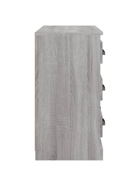 Kumode, pelēka ozolkoka, 70x35,5x67,5 cm, inženierijas koks