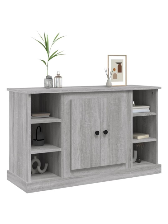 Kumode, pelēka ozolkoka, 100x35,5x60 cm, inženierijas koks