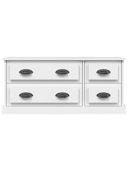 Tv skapītis, 100x35,5x45 cm, inženierijas koks, balts