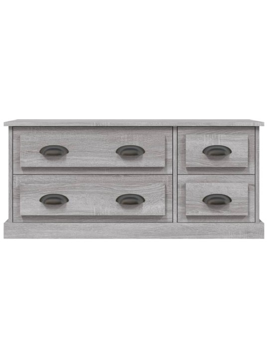Tv skapītis, pelēka ozolkoka, 100x35,5x45 cm, inženierijas koks