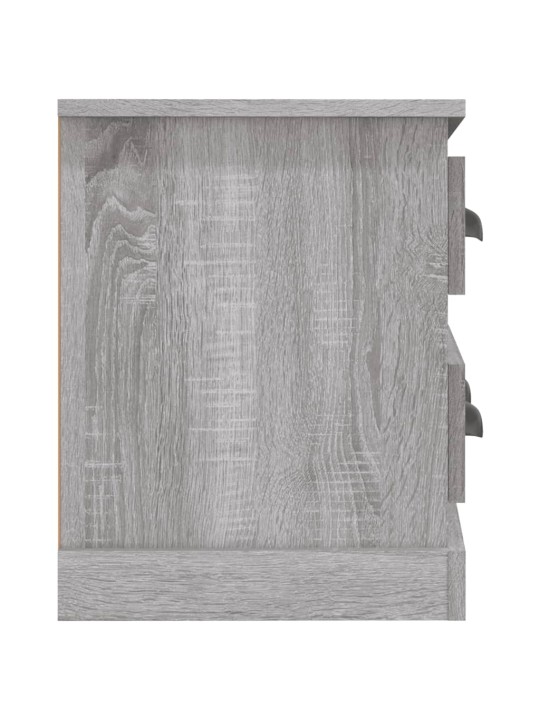 Tv skapītis, pelēka ozolkoka, 100x35,5x45 cm, inženierijas koks