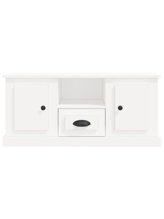 Tv skapītis, 100x35,5x45 cm, inženierijas koks, balts