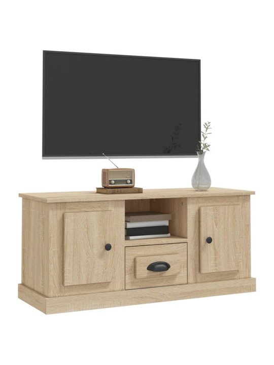Tv skapītis, ozolkoka krāsa, 100x35,5x45 cm, inženierijas koks