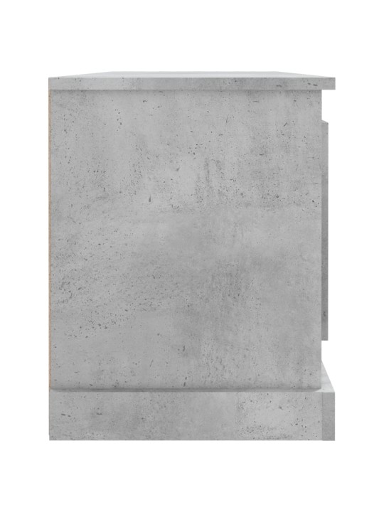 Tv skapītis, betona pelēks, 100x35,5x45 cm, inženierijas koks