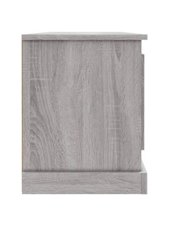 Tv skapītis, pelēka ozolkoka, 100x35,5x45 cm, inženierijas koks