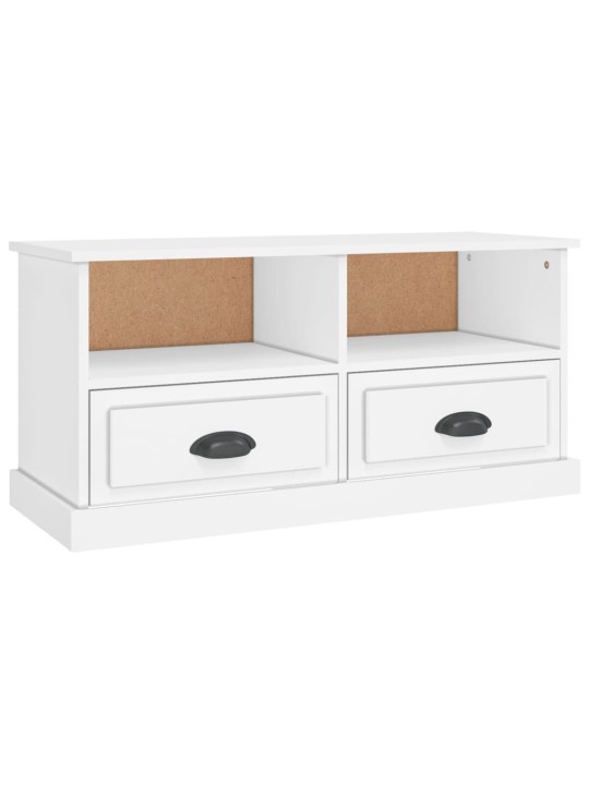 Tv skapītis, 93x35,5x45 cm, inženierijas koks, balts