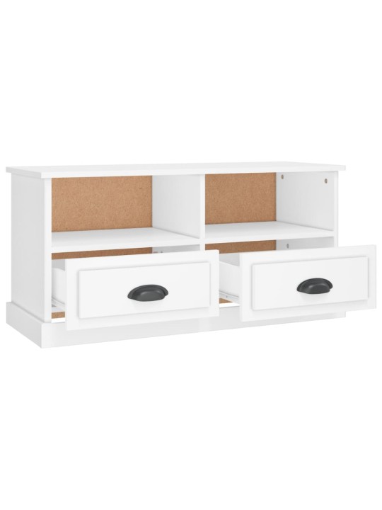 Tv skapītis, 93x35,5x45 cm, inženierijas koks, balts