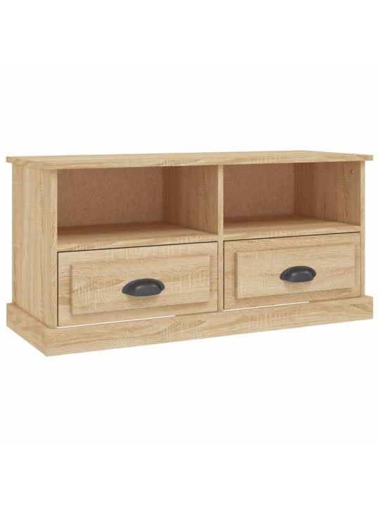 Tv skapītis, sonomas ozolkoka, 93x35,5x45 cm, inženierijas koks