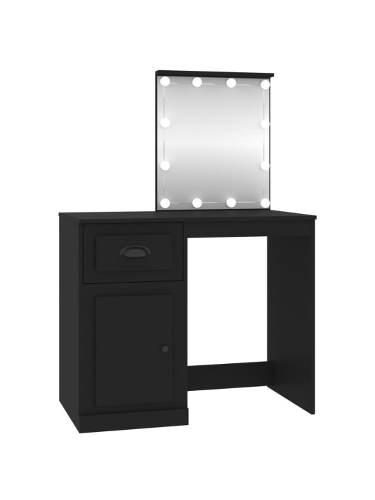 Spoguļgaldiņa komplekts, led, 90x50x132,5 cm, inženierijas koks