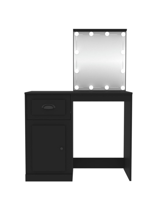 Spoguļgaldiņa komplekts, led, 90x50x132,5 cm, inženierijas koks