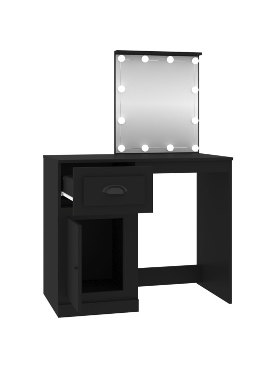 Spoguļgaldiņa komplekts, led, 90x50x132,5 cm, inženierijas koks