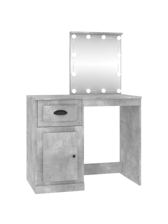 Spoguļgaldiņa komplekts, led, 90x50x132,5 cm, inženierijas koks