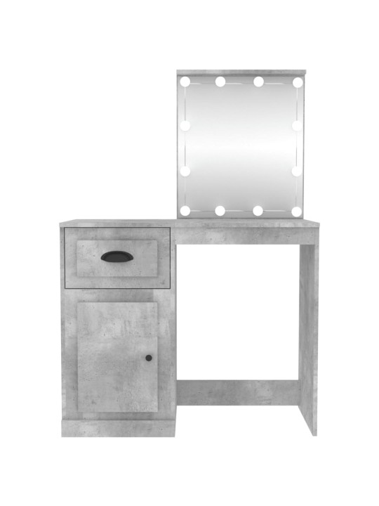 Spoguļgaldiņa komplekts, led, 90x50x132,5 cm, inženierijas koks