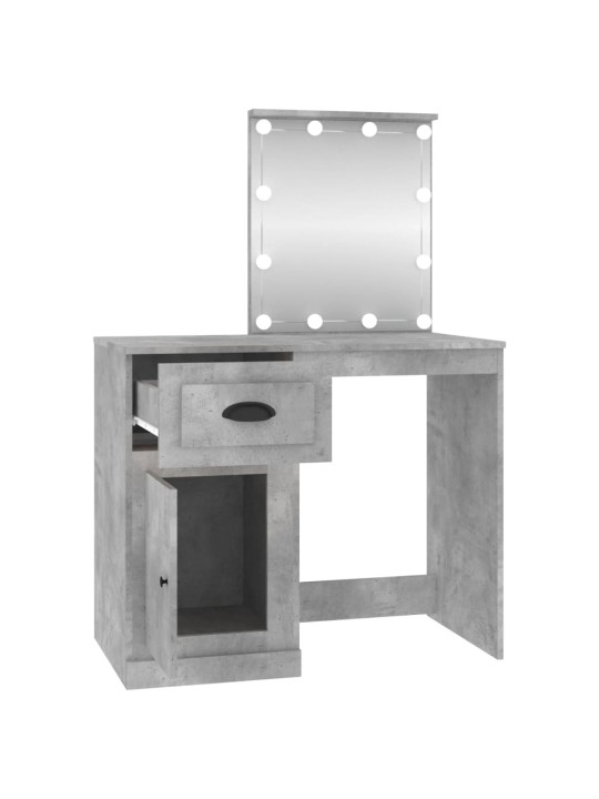 Spoguļgaldiņa komplekts, led, 90x50x132,5 cm, inženierijas koks