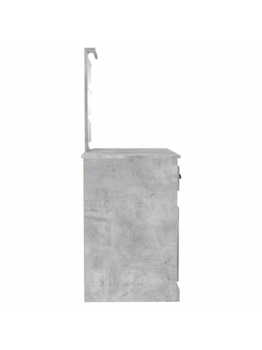 Spoguļgaldiņa komplekts, led, 90x50x132,5 cm, inženierijas koks