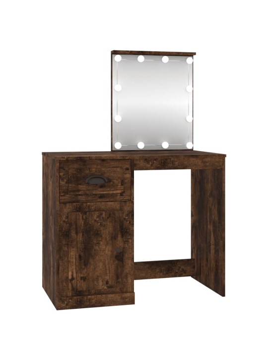Spoguļgaldiņa komplekts, led, 90x50x132,5 cm, inženierijas koks