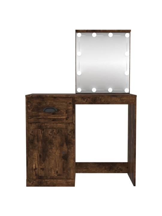Spoguļgaldiņa komplekts, led, 90x50x132,5 cm, inženierijas koks