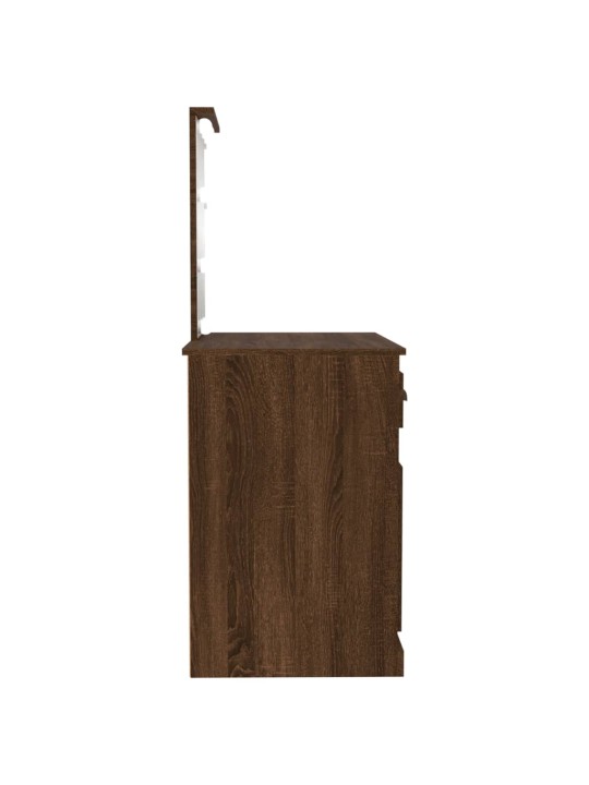 Spoguļgaldiņa komplekts, led, 90x50x132,5 cm, inženierijas koks