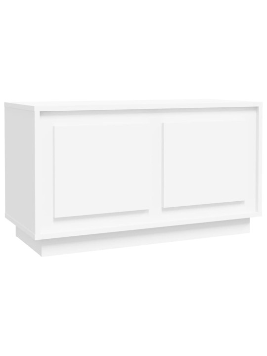 Tv skapītis, balts, 80x35x45 cm, inženierijas koks