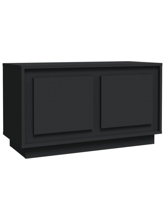 Apavu plaukts, 80x35x45 cm, inženierijas koks, melns