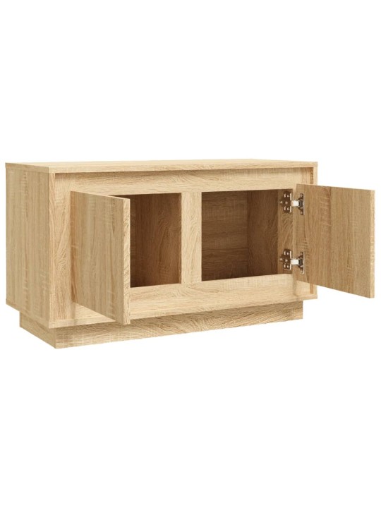 Tv skapītis, ozolkoka krāsa, 80x35x45 cm, inženierijas koks