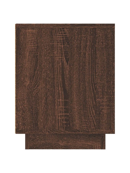 Tv skapītis, brūna ozolkoka, 80x35x45 cm, inženierijas koks