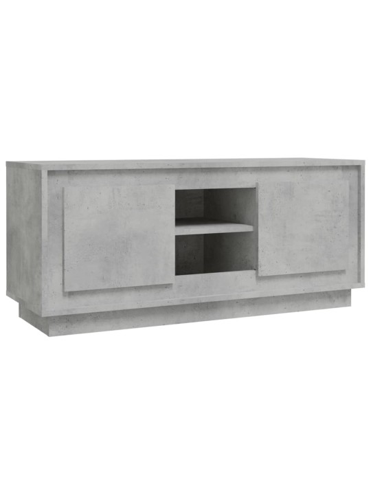 Tv skapītis, betonpelēks, 102x35x45 cm, inženierijas koks