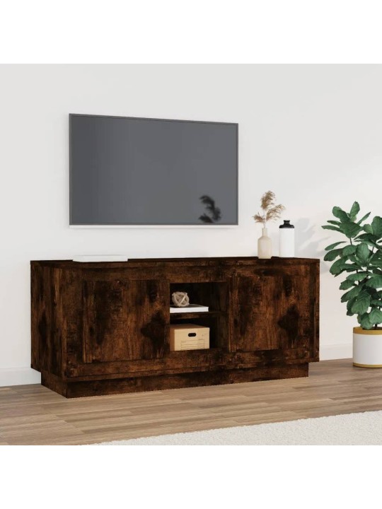 Tv skapītis, ozolkoka krāsa, 102x35x45 cm, inženierijas koks