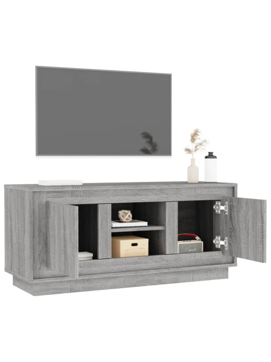 Tv skapītis, pelēks, 102x35x45 cm, inženierijas koks