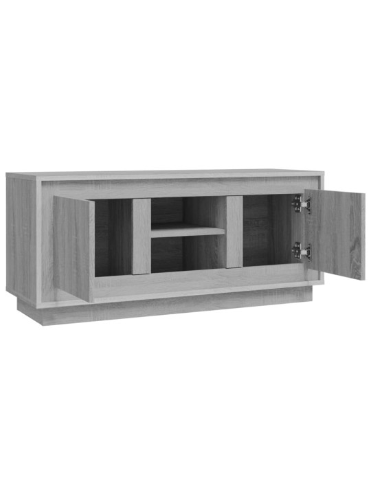 Tv skapītis, pelēks, 102x35x45 cm, inženierijas koks