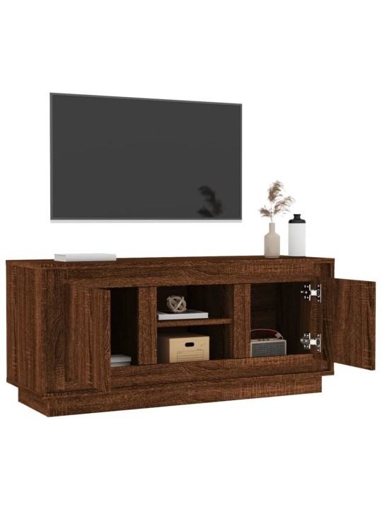 Tv skapītis, 102x35x45 cm, inženierijas koks, ozolkoka brūns