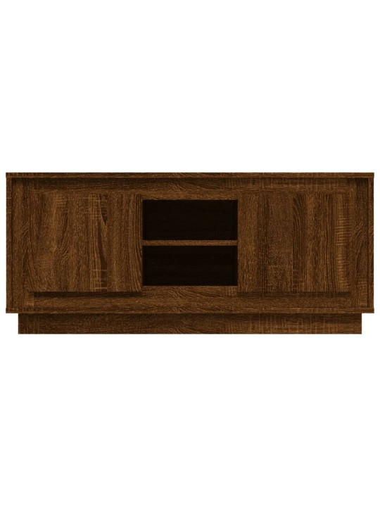 Tv skapītis, 102x35x45 cm, inženierijas koks, ozolkoka brūns