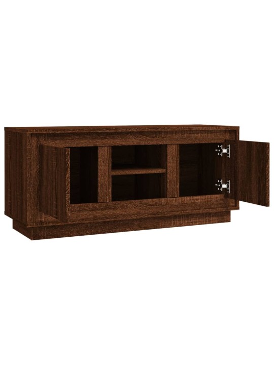 Tv skapītis, 102x35x45 cm, inženierijas koks, ozolkoka brūns