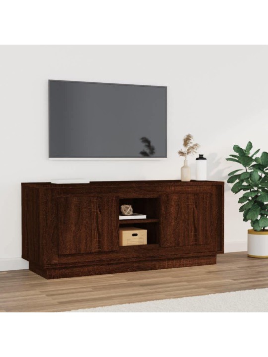 Tv skapītis, 102x35x45 cm, inženierijas koks, ozolkoka brūns
