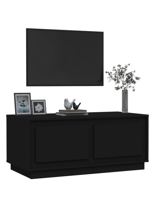 Kafijas galdiņš, 102x50x44 cm, inženierijas koks, melns