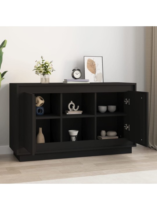 Kumode, 102x35x60 cm, inženierijas koks, melns