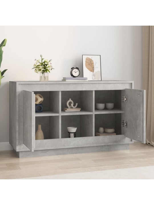 Kumode, 102x35x60 cm, inženierijas koks, betona pelēka