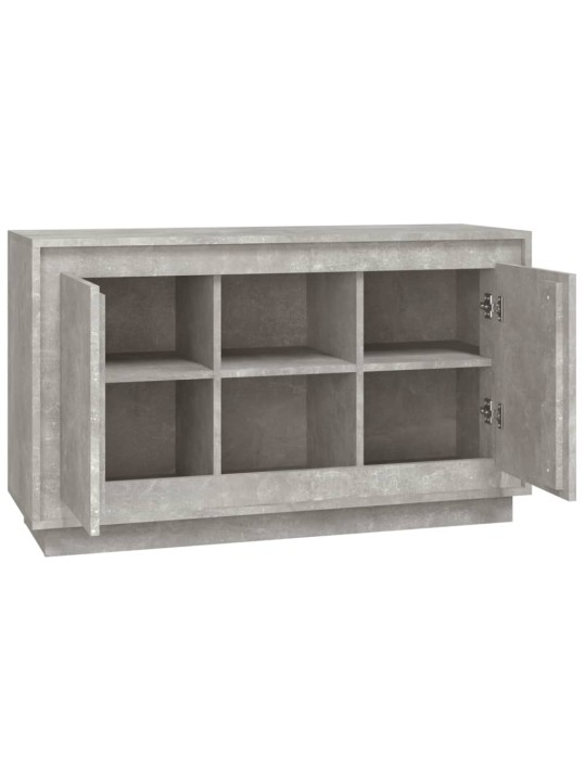 Kumode, 102x35x60 cm, inženierijas koks, betona pelēka